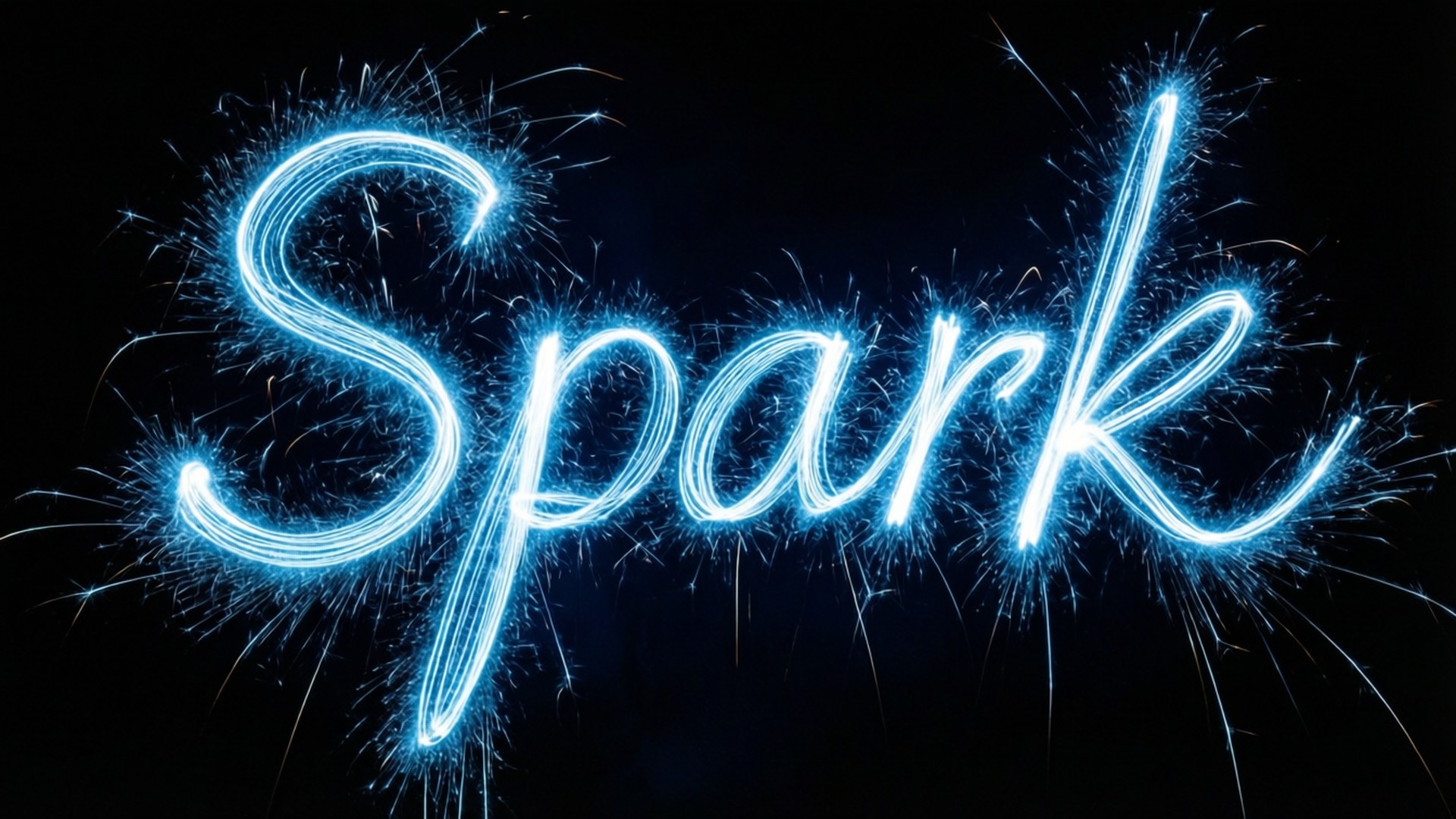 Neon Cursive Spark Bakgrundsbilder
