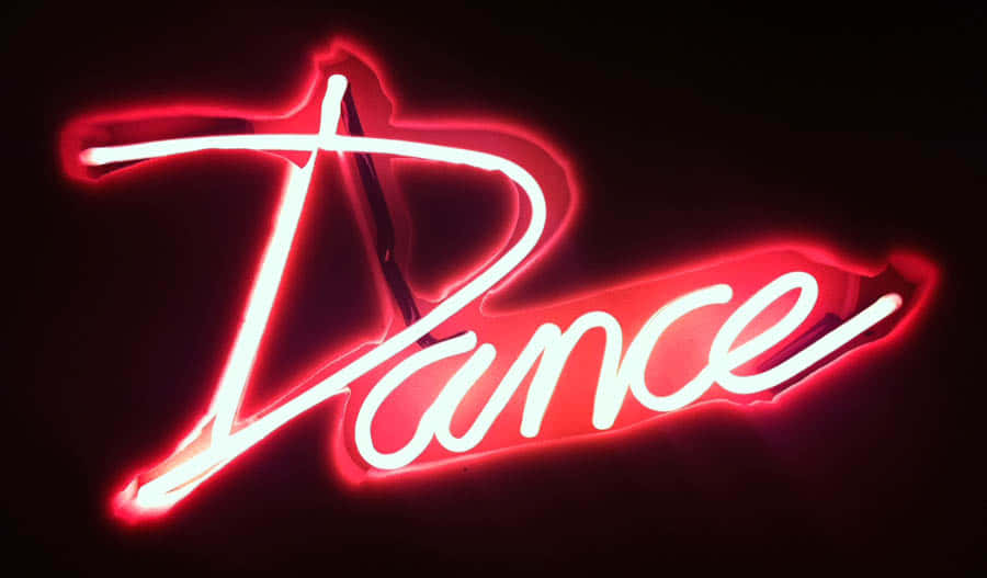 Neon Dance Sign Wallpaper