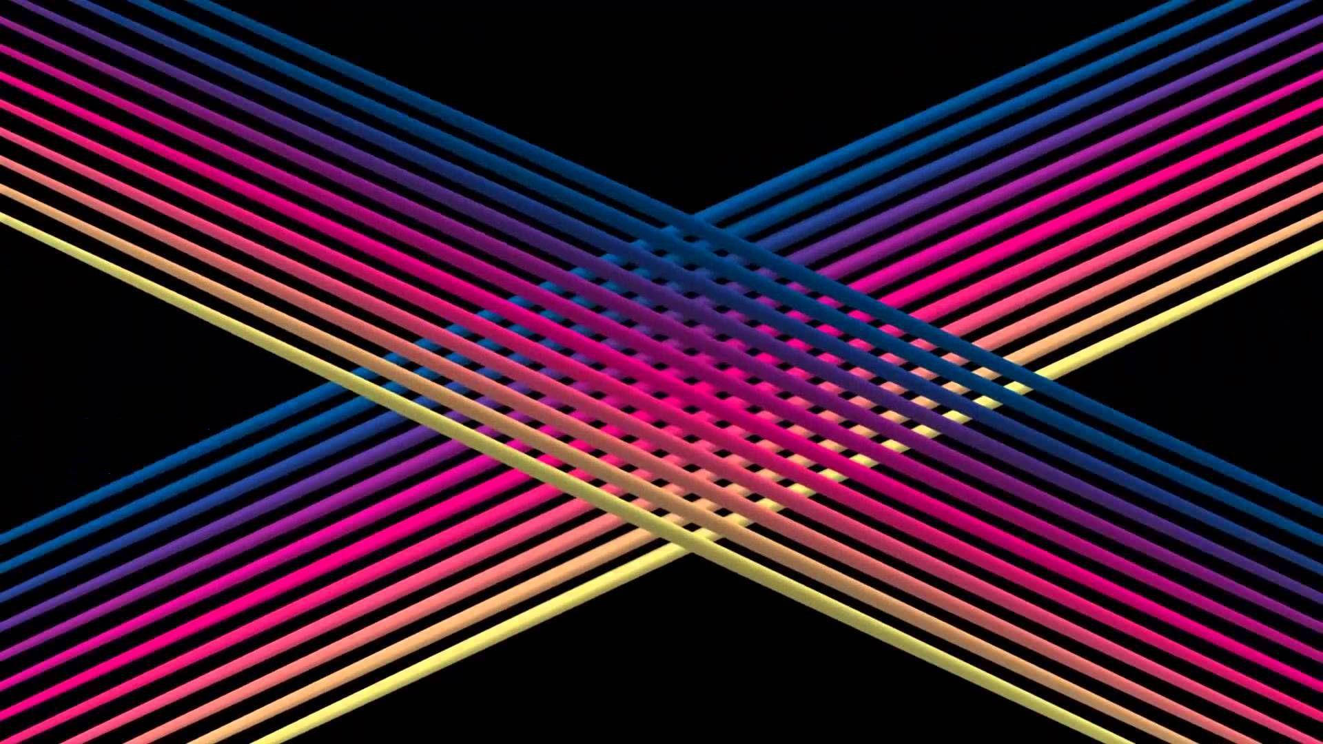 Neon Diagonal Lines Grafisk Wallpaper