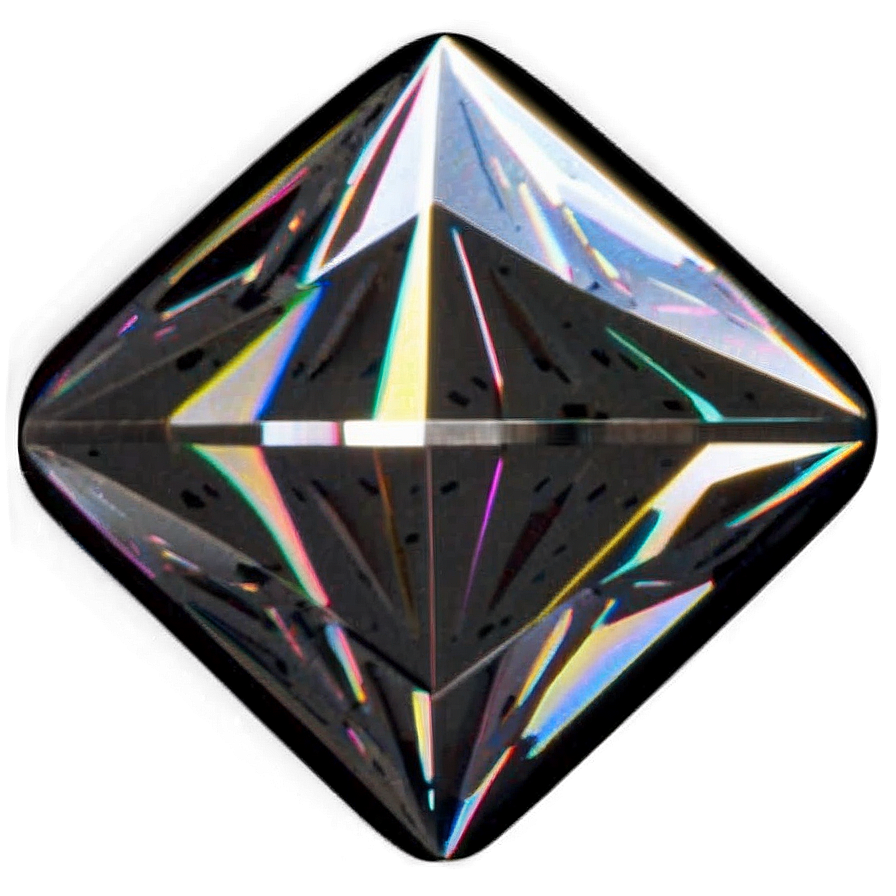 Neon Diamond Shape Png 05252024 PNG