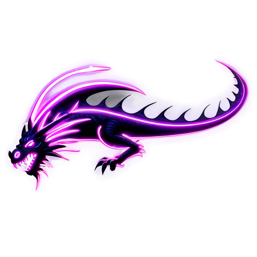 Download Neon Dragon Light Png Qug73 | Wallpapers.com