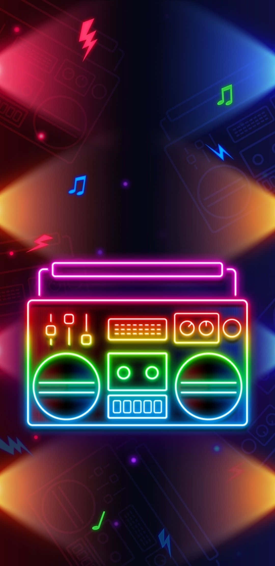 Neon Dreams - An Electrifying Blend Of Music And Color. Wallpaper