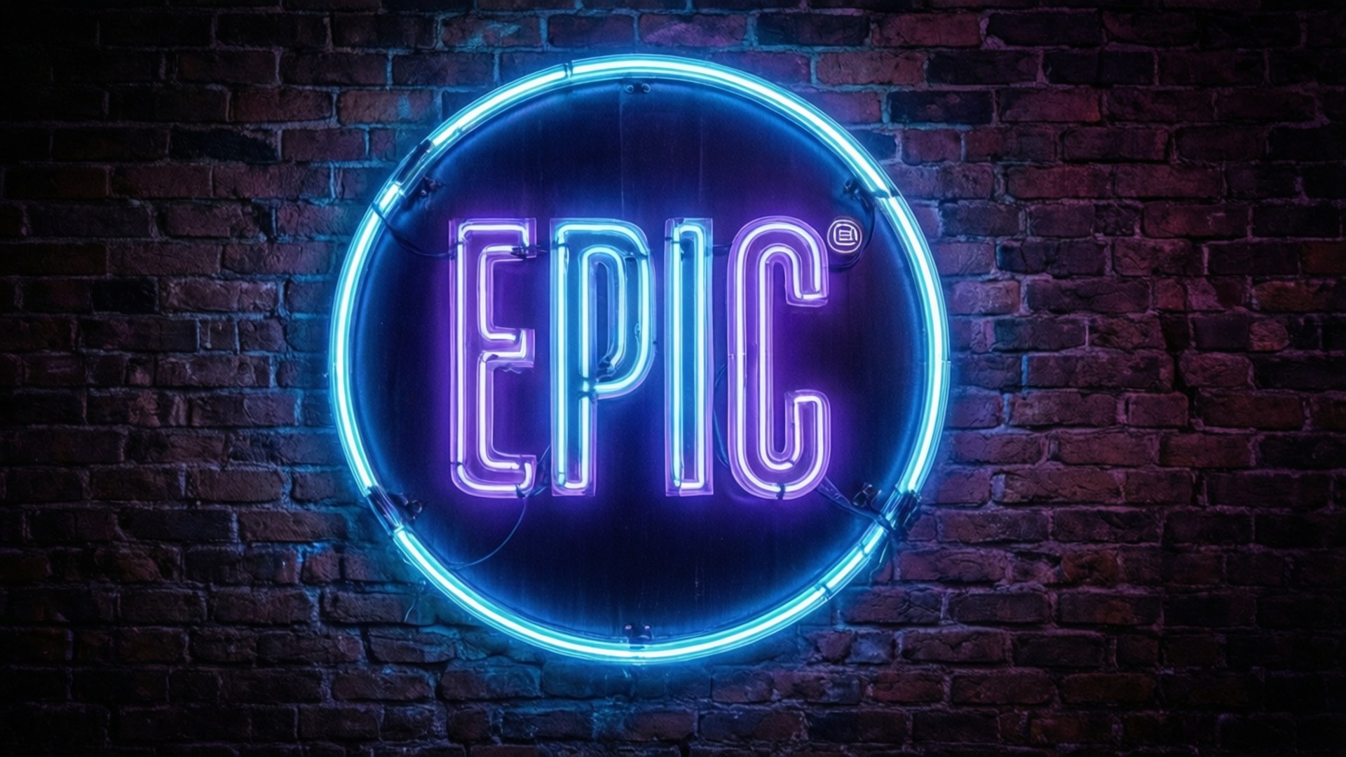Neon Epic Wall Wallpaper