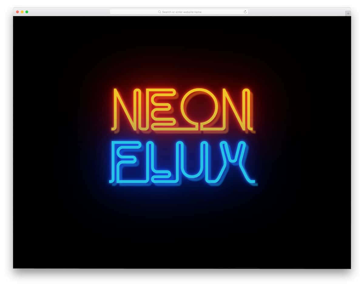 Neon Flux Signage Wallpaper