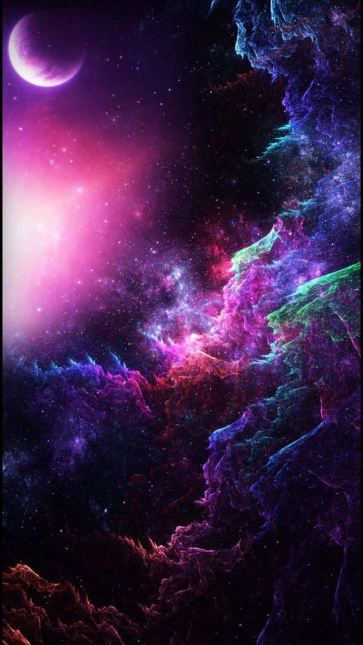 Download Neon Galaxy Wallpaper 
