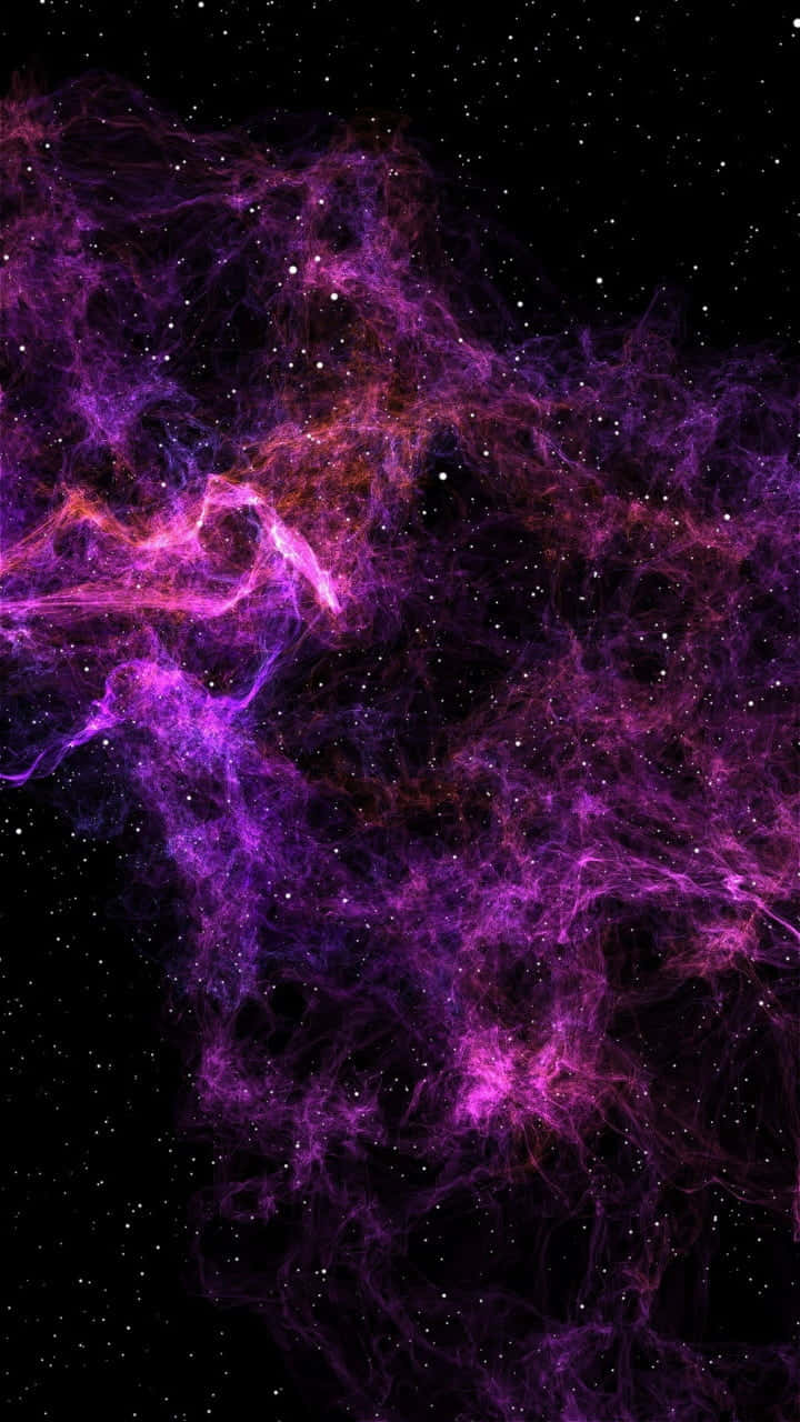 Udforsk den mystiske neon-galakse Wallpaper