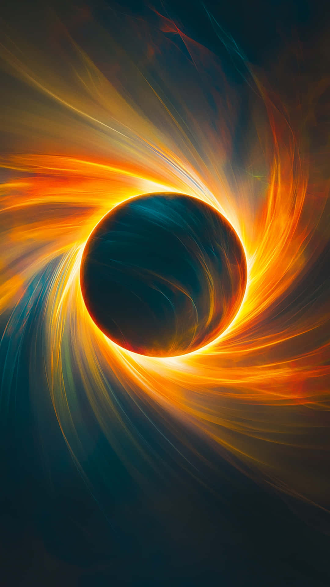 Neon Galaxy With Abstract Background Wallpaper