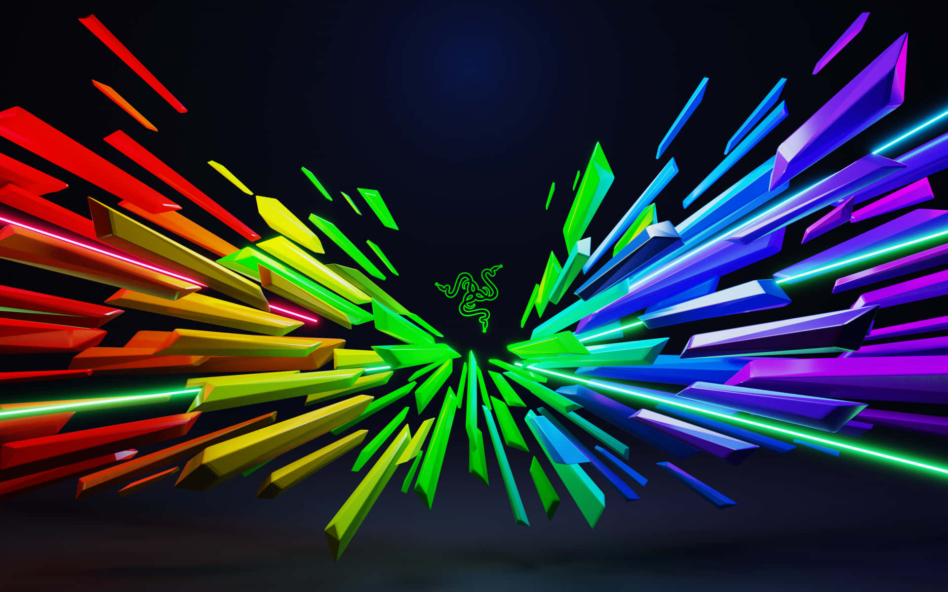Gå tabt i en immersive gaming oplevelse med Neon Gaming. Wallpaper