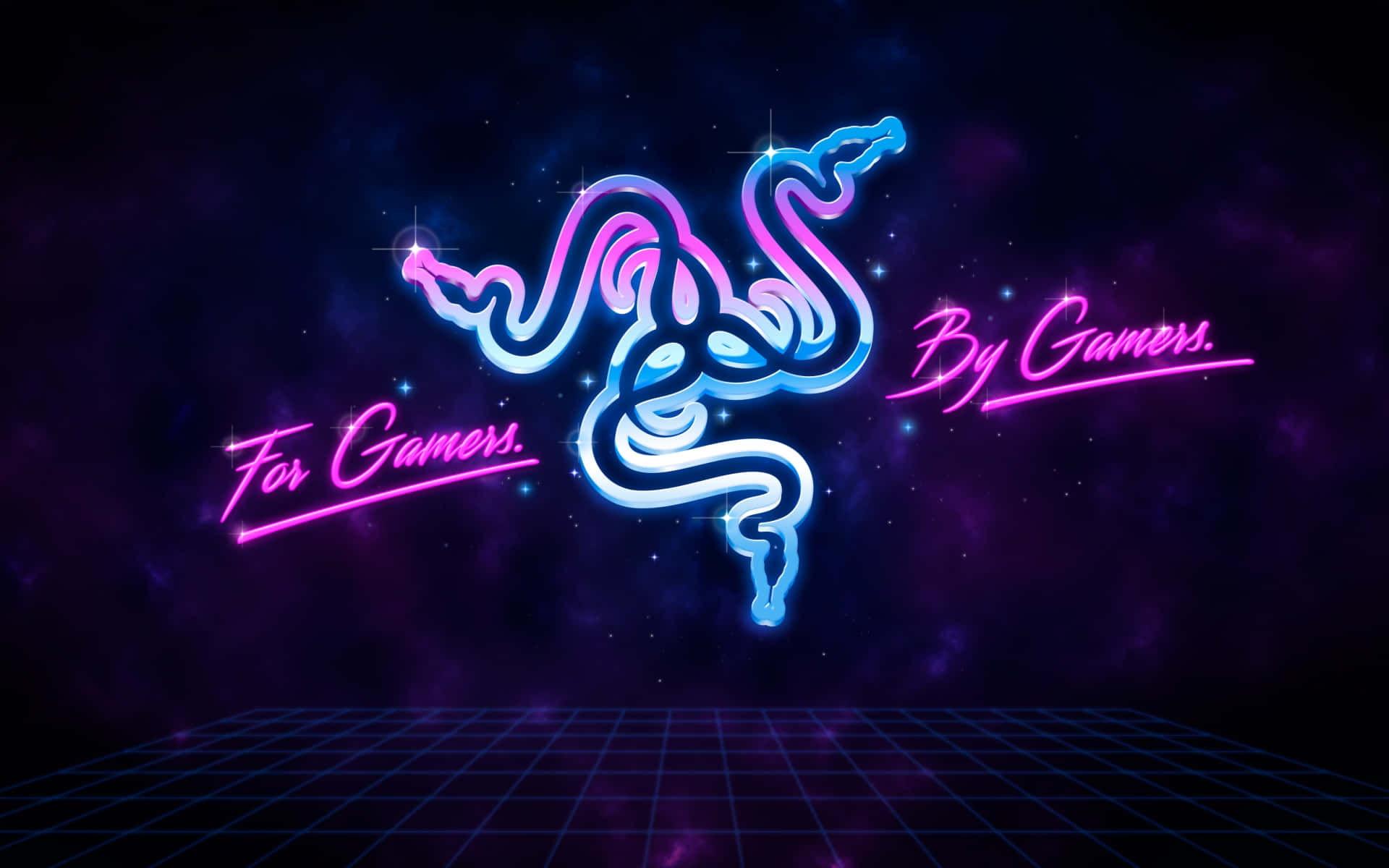 Neon Gaming Slogan Wallpaper Wallpaper