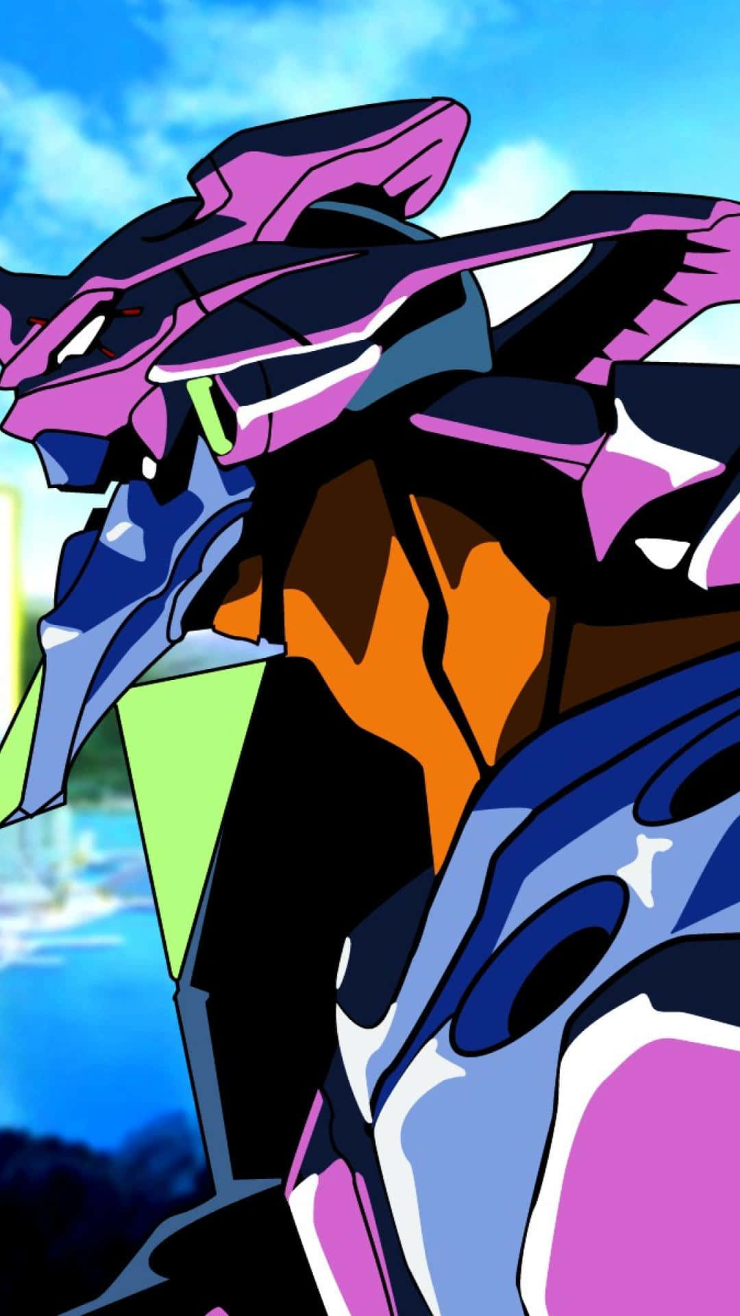 Get the cool new Neon Genesis Evangelion Iphone and show off your fandom Wallpaper