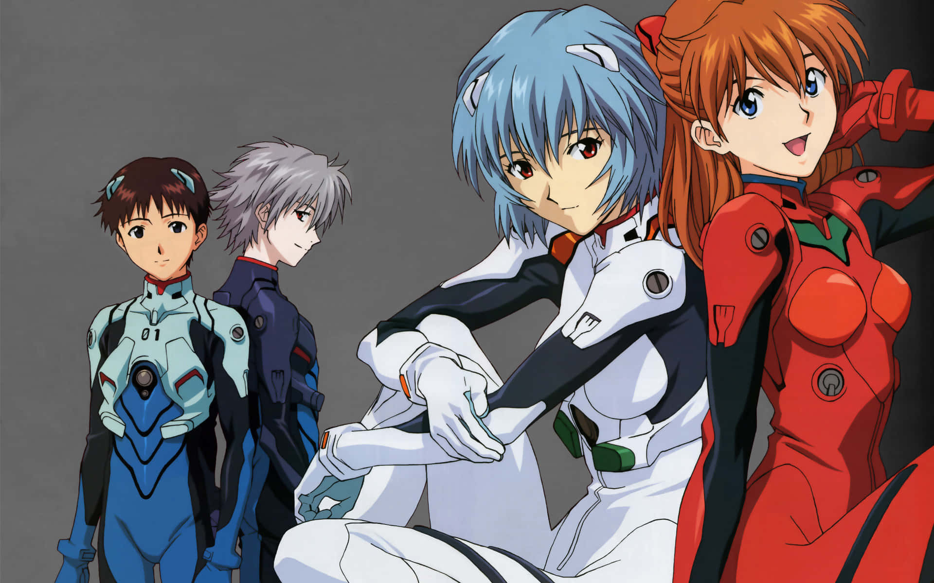 Asuka and Shinji, two of the most beloved characters of Neon Genesis Evangelion.