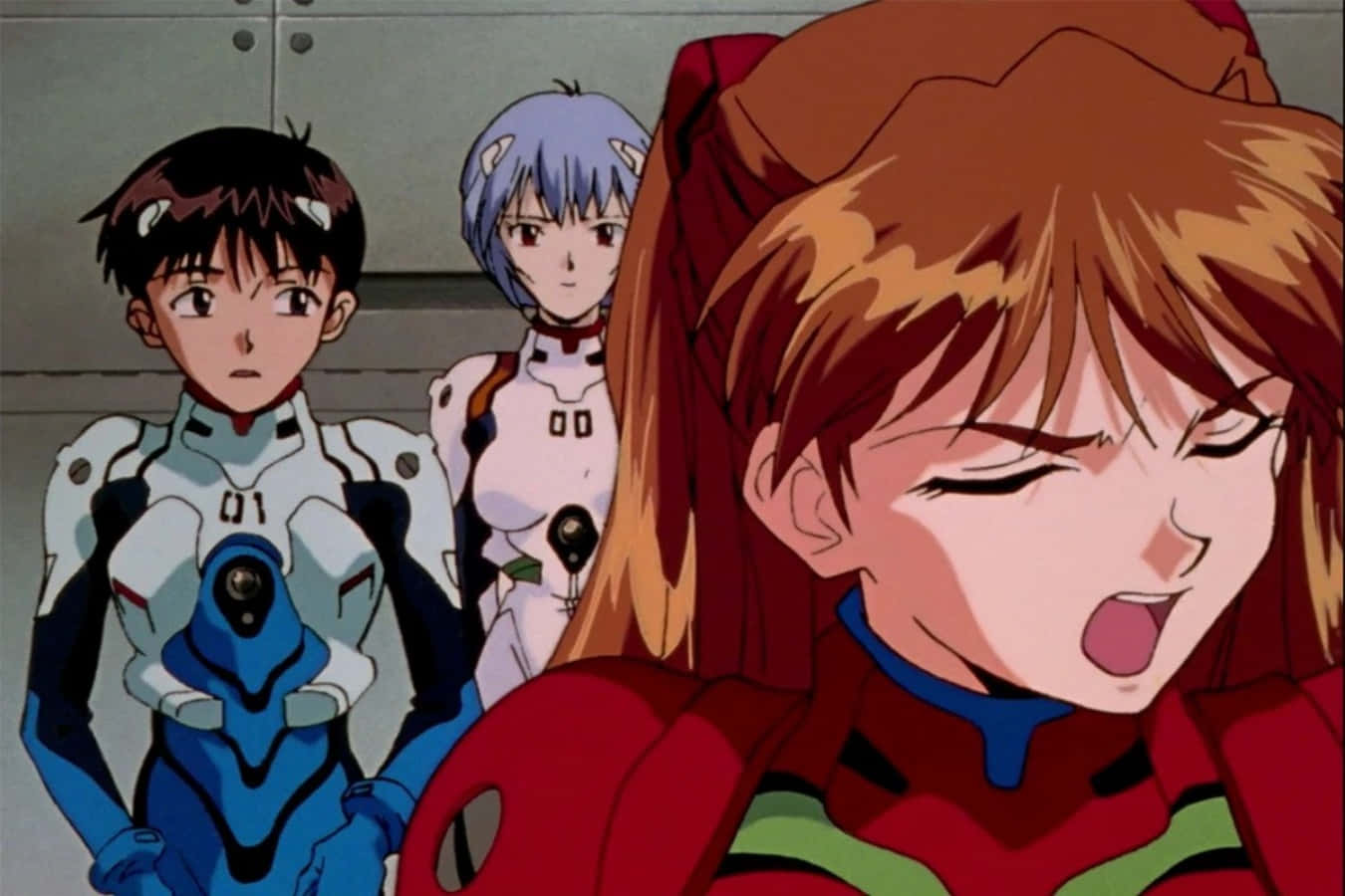Shinji Ikari i et Øjeblik af Despondens.