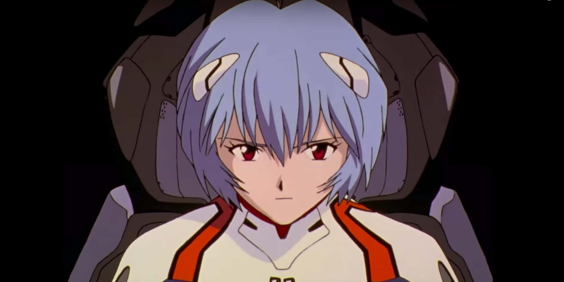 Daseinfangen Eines Moments Der Ruhe Zwischen Shinji Und Eva-01 In Neon Genesis Evangelion.