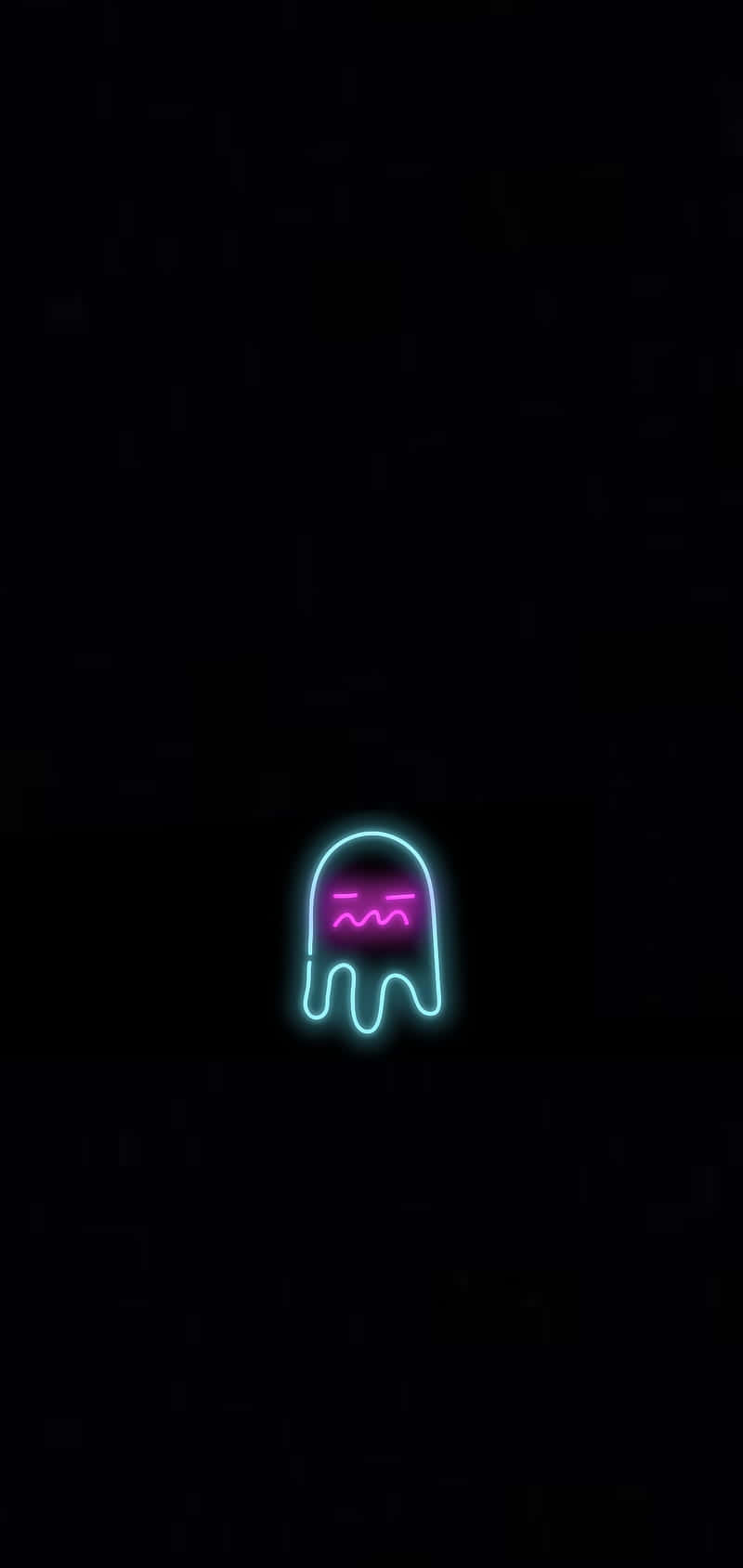 Neon Ghost Aesthetic Wallpaper