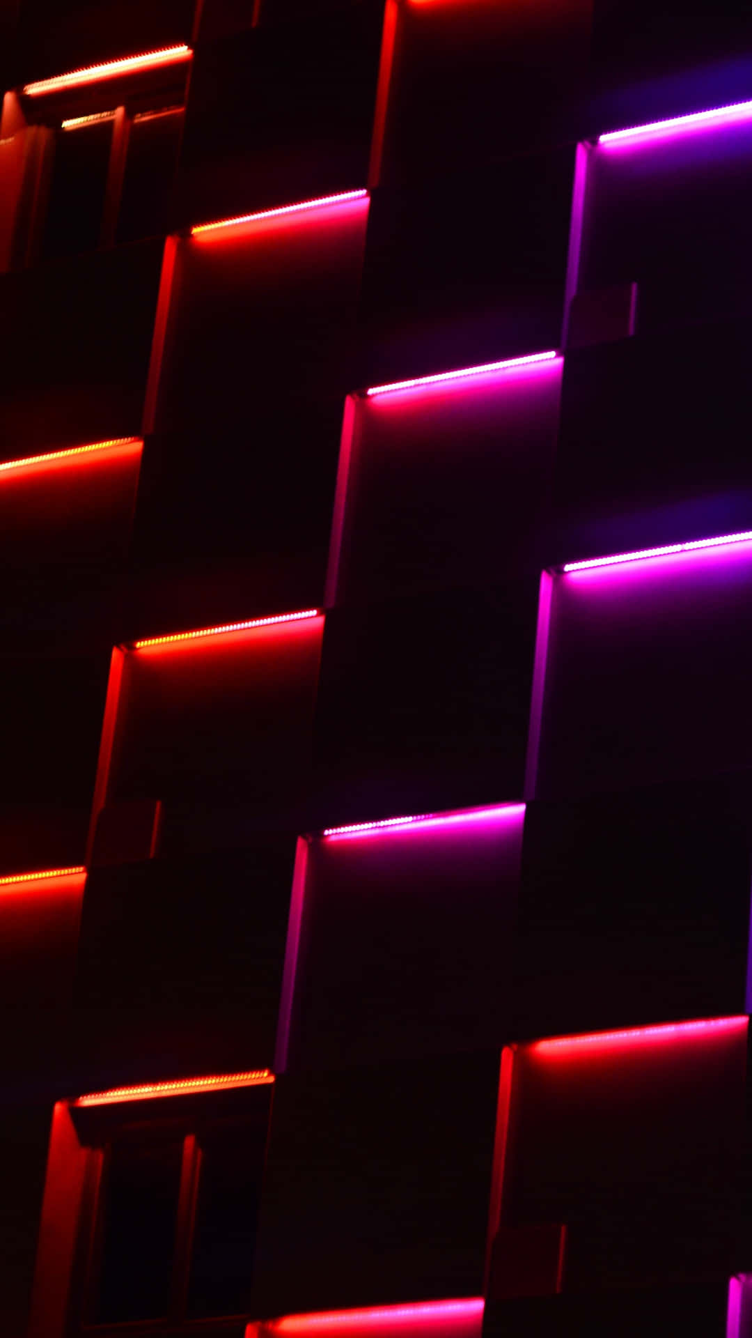 Neon_ Glow_ Architecture_ Detail Wallpaper