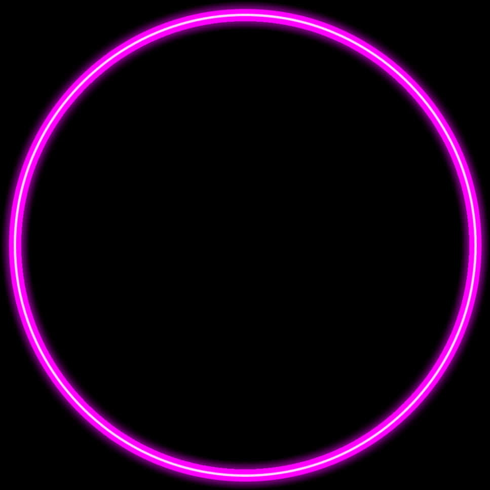 Neon Glow Circle Pink PNG