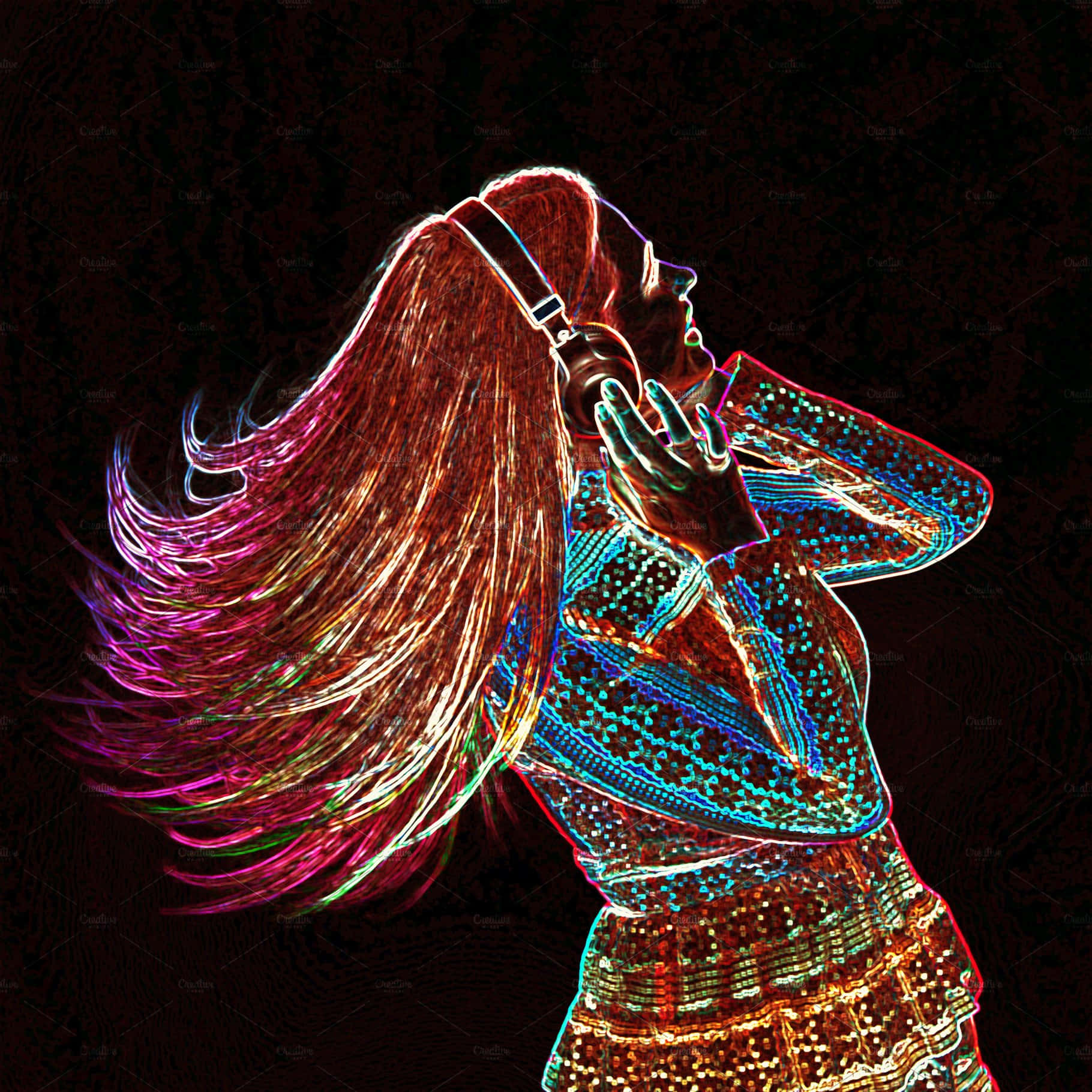 Neon Glow Dancer.jpg Wallpaper