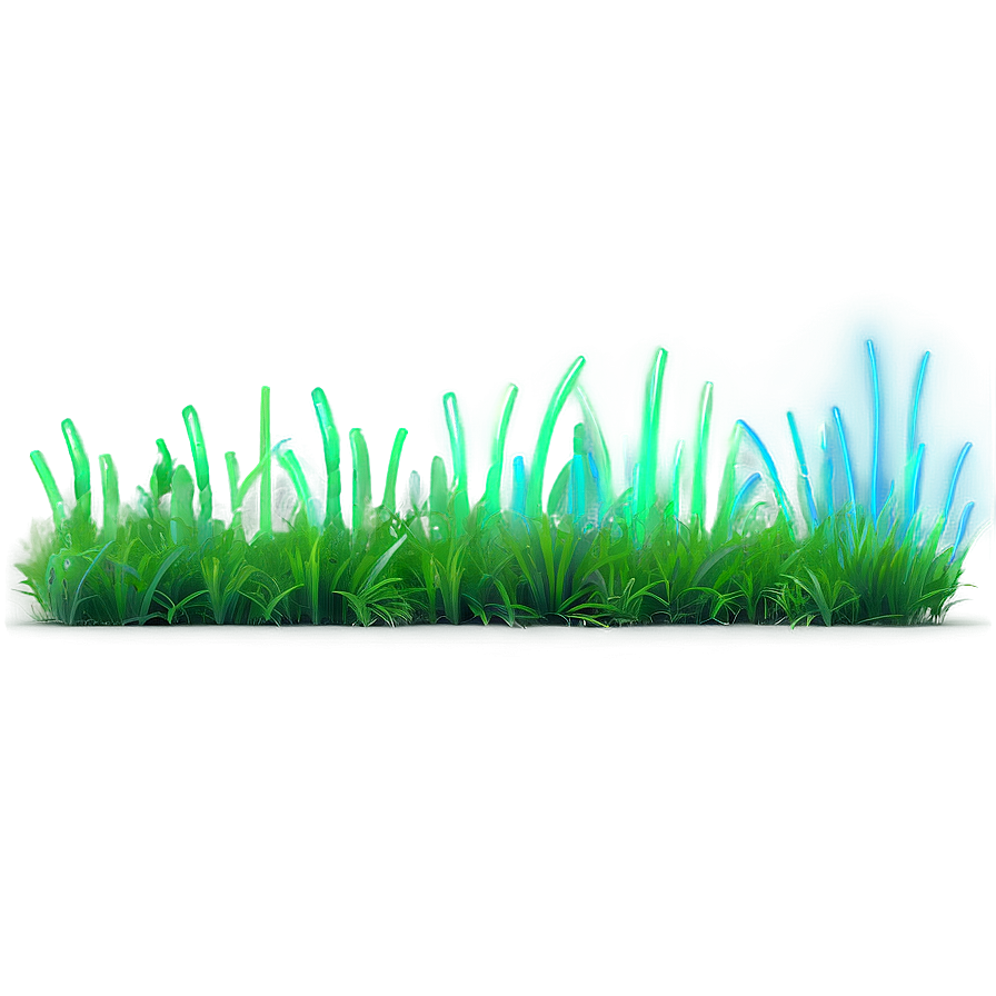 Neon Glow Grass Png 04292024 PNG
