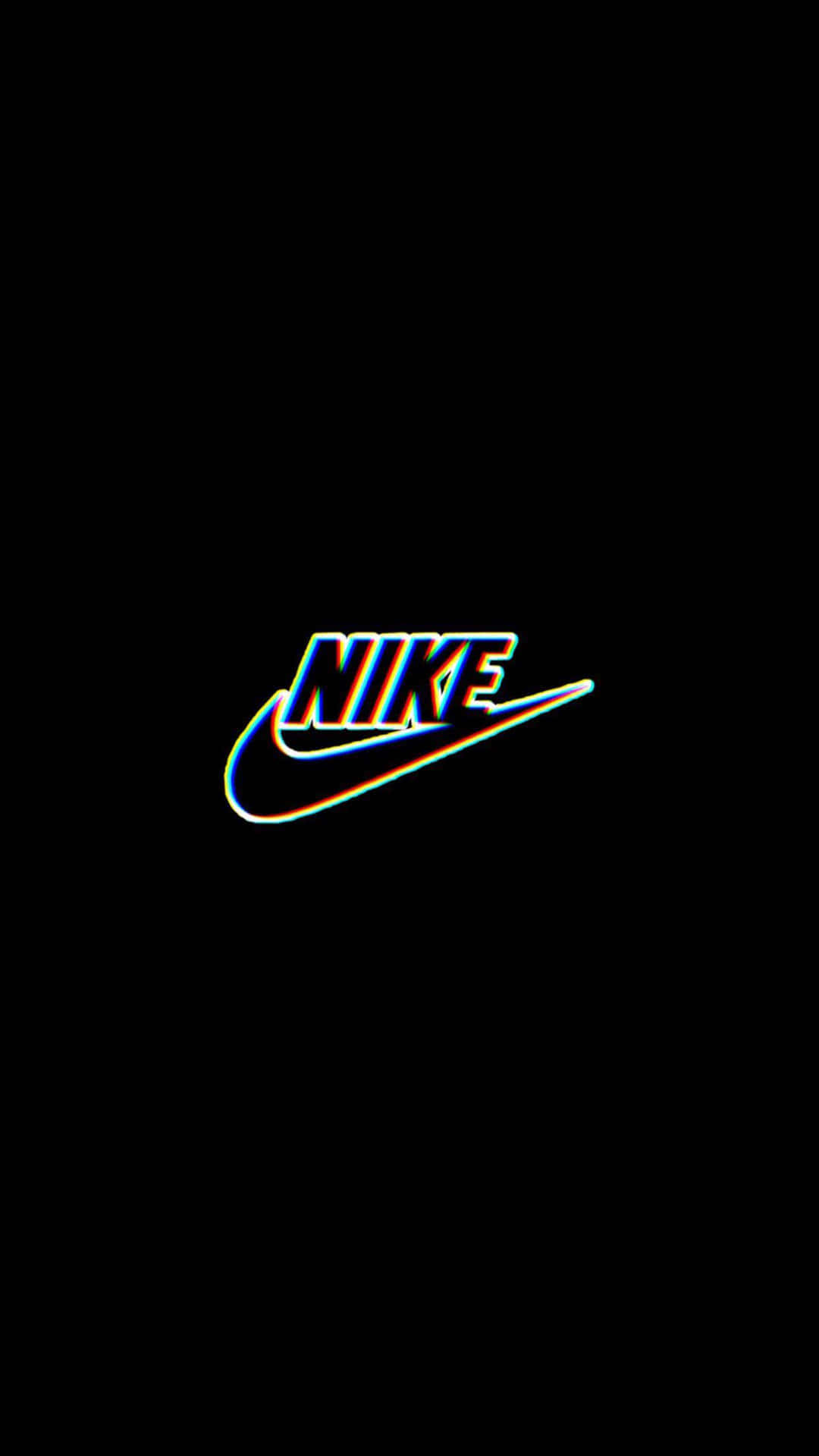 Neon Glow Nike Logo Wallpaper