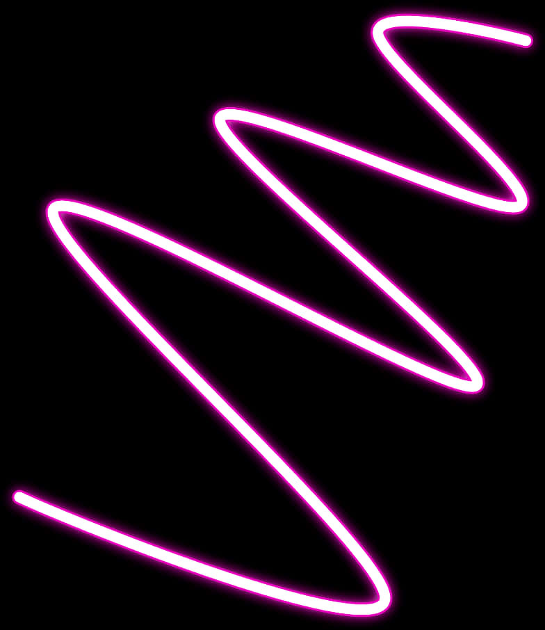 Neon Glow Triangles Abstract PNG