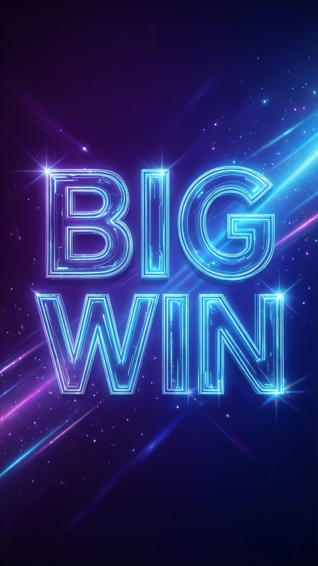 Neon Gradient Big Win Wallpaper