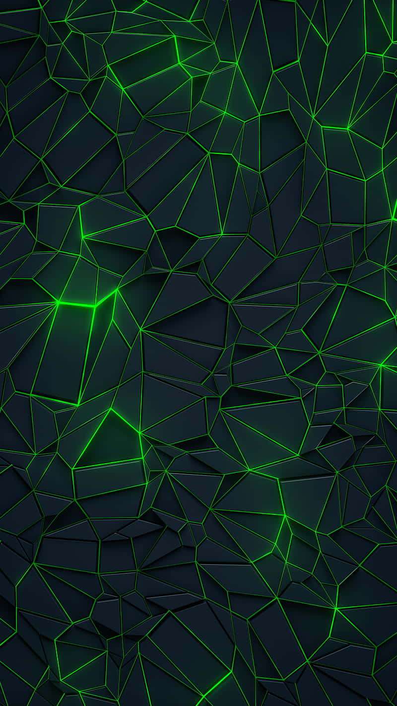 Unosfondo Per Desktop Estetico Verde Neon, Pieno Di Colori Vibranti Sfondo