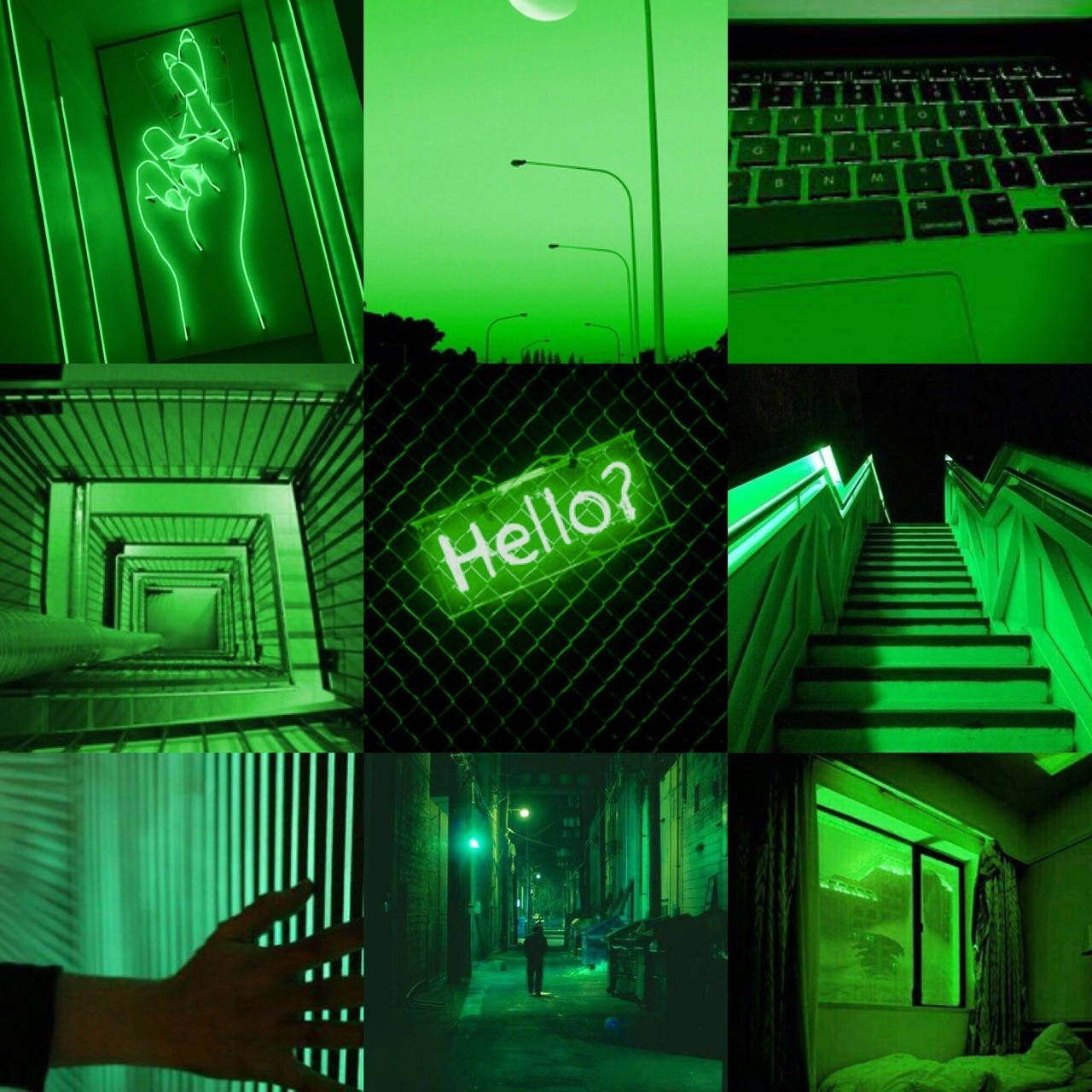 Neon Green Aesthetic Tumblr Wallpaper