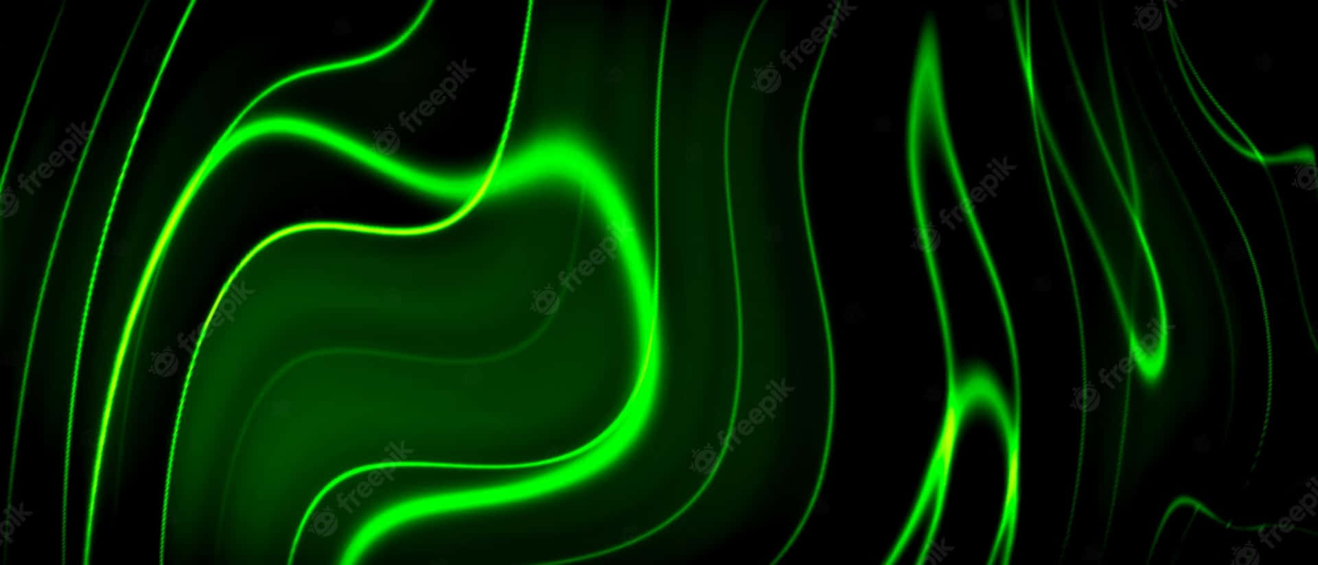 Green And Black Abstract Background Wallpaper