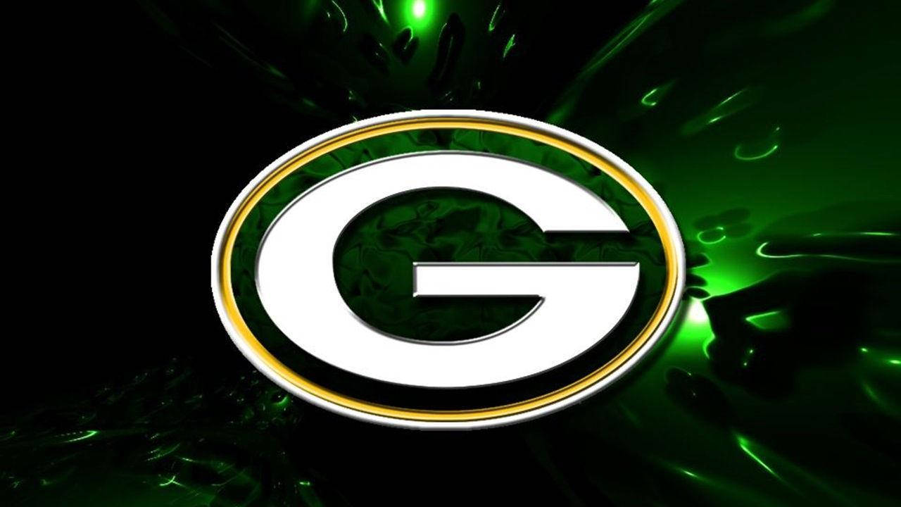 Neongrünes Green Bay Packers Logo Wallpaper