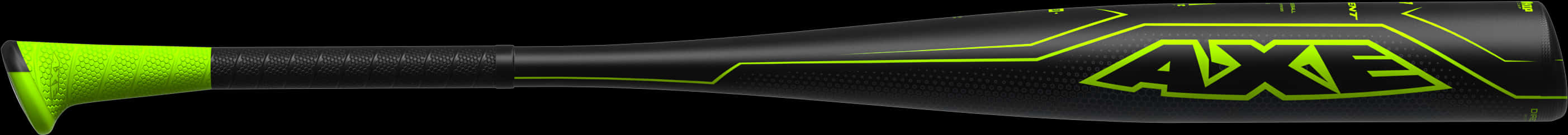 Neon Green Black Axe Baseball Bat PNG