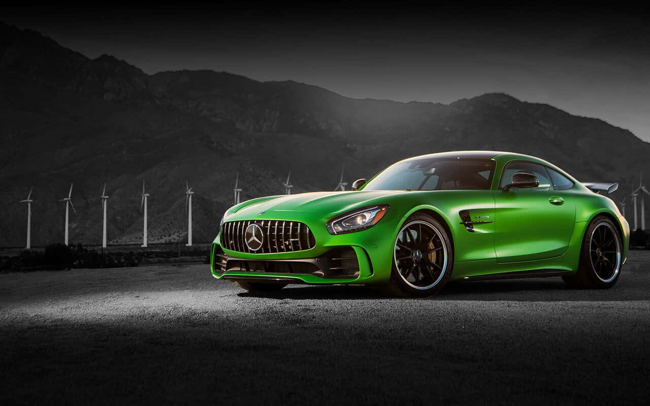 Neon Green Car Detailing: Perfection In Every Detail Wallpaper