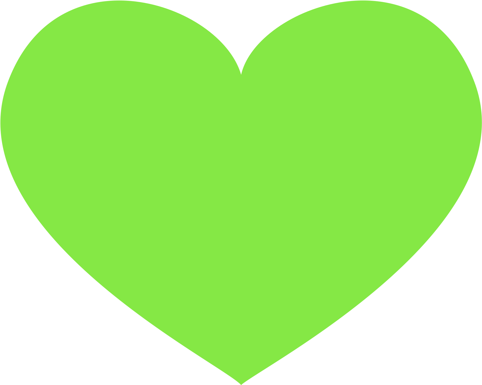 Download Neon Green Heart Icon | Wallpapers.com