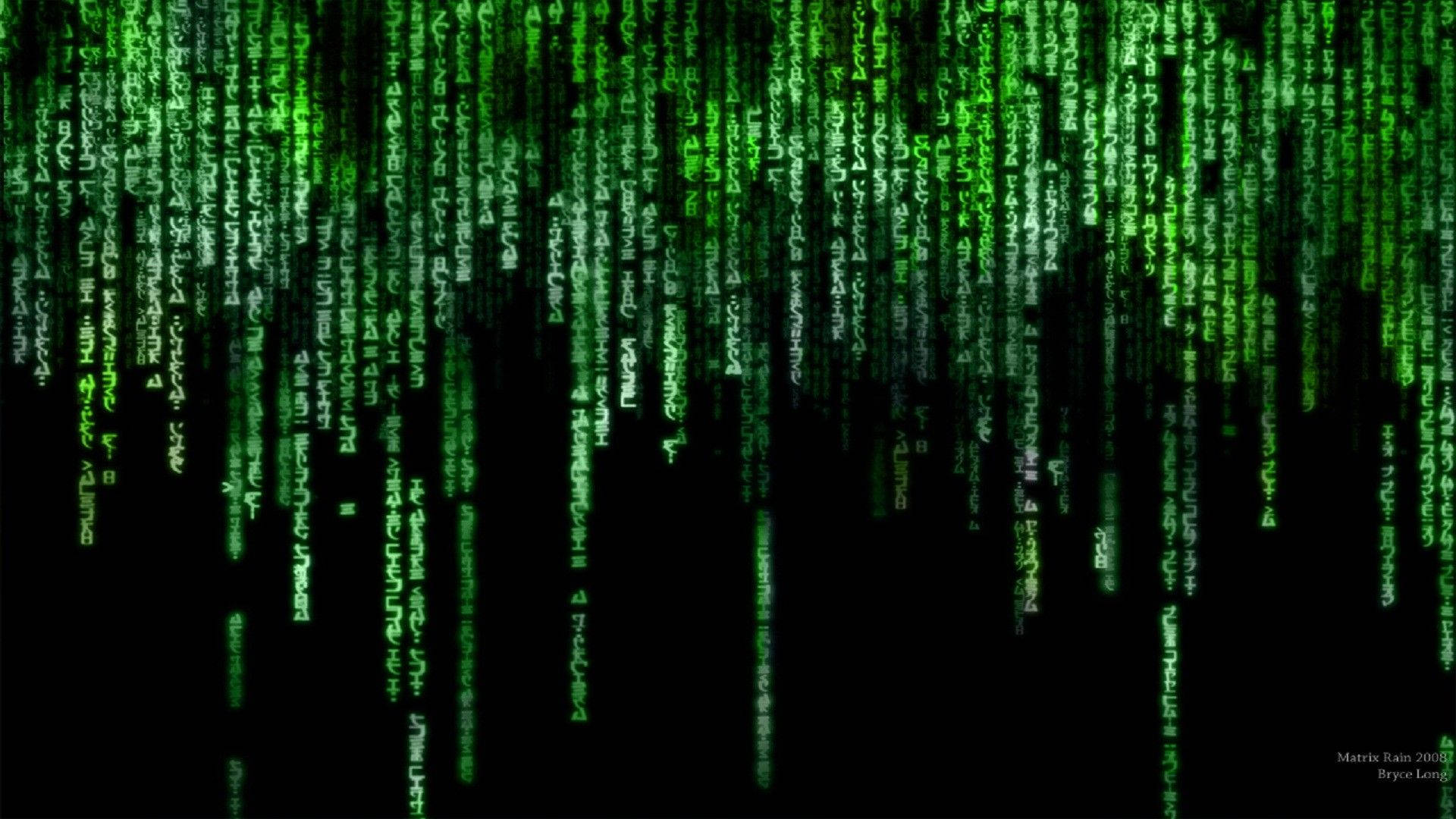 1)  Step Into a Neon World of the Matrix Wallpaper