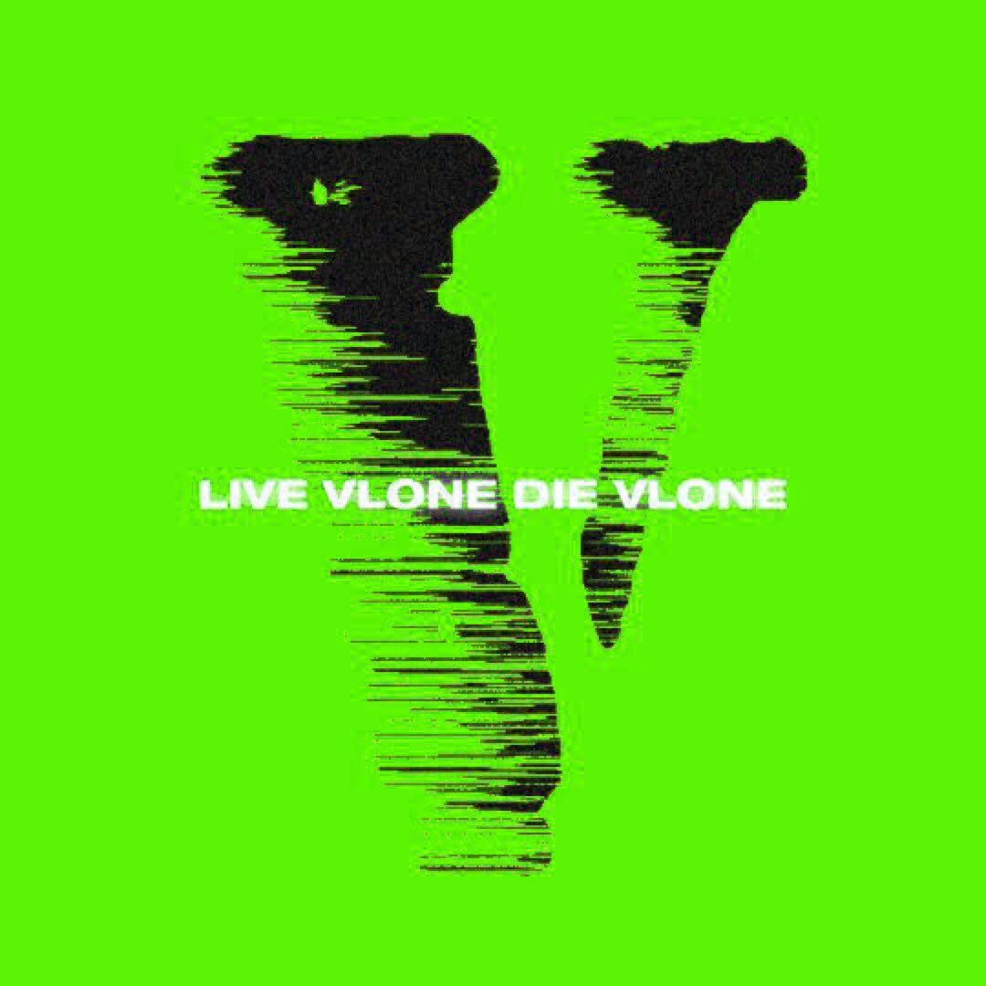 Neon grøn Live Vlone Dø Vlone PFP Wallpaper