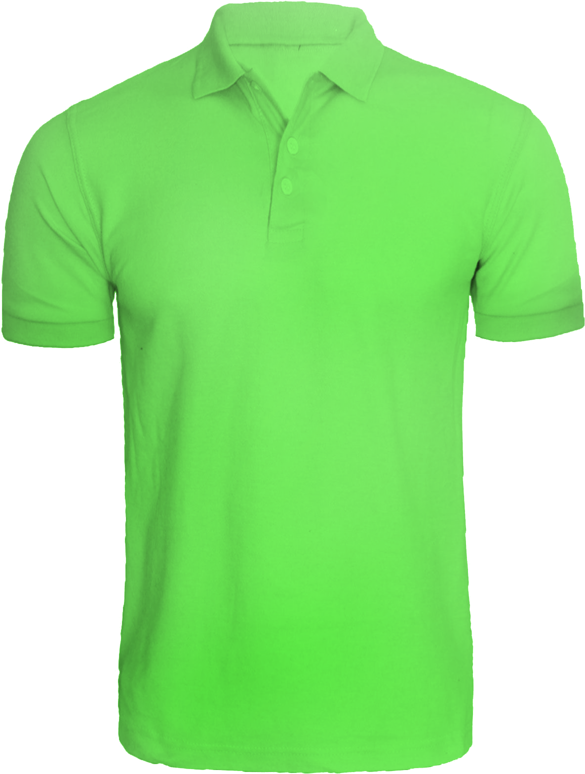 Neon Green Polo Shirt PNG