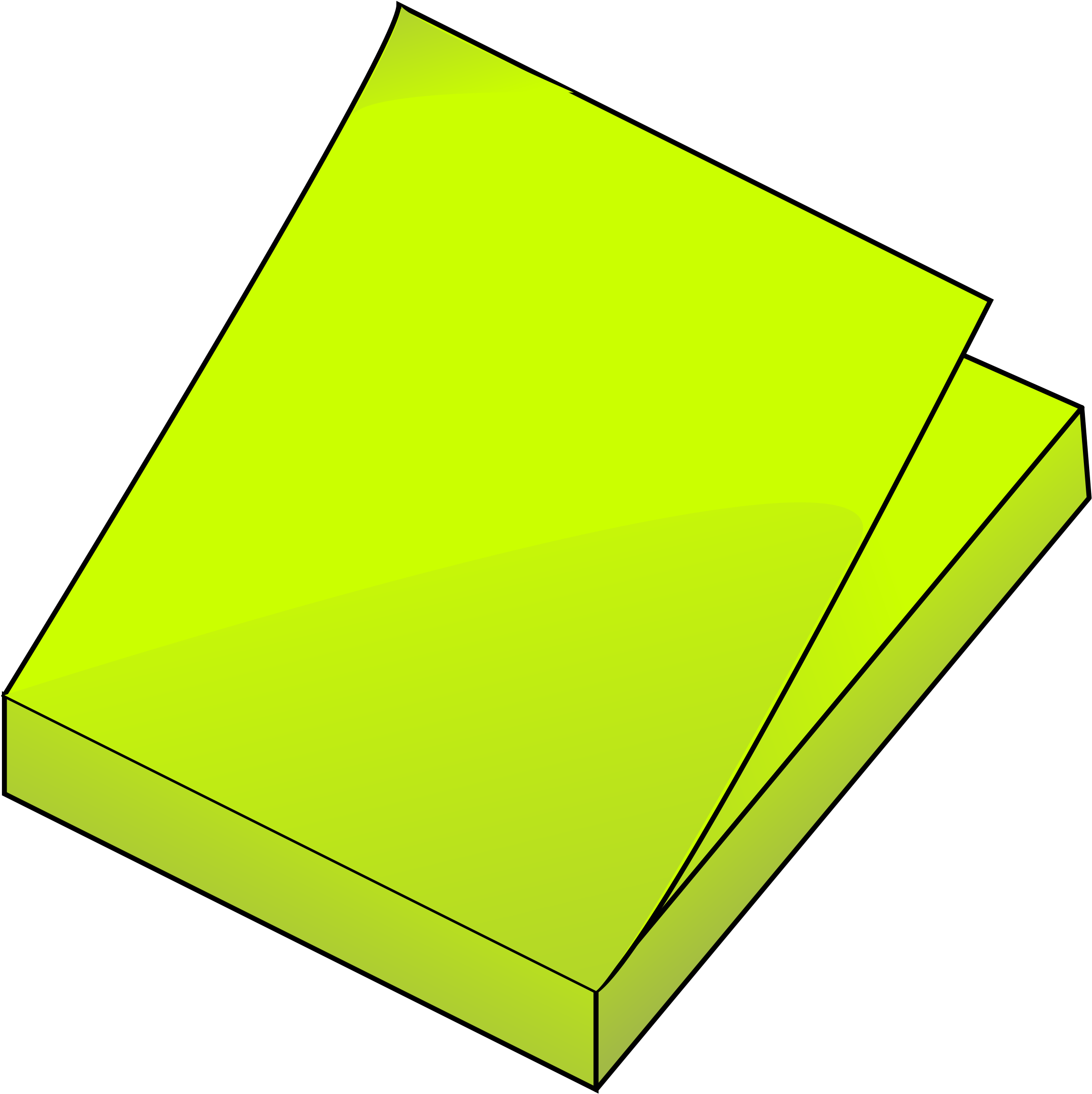 Neon Green Post It Note Pad PNG