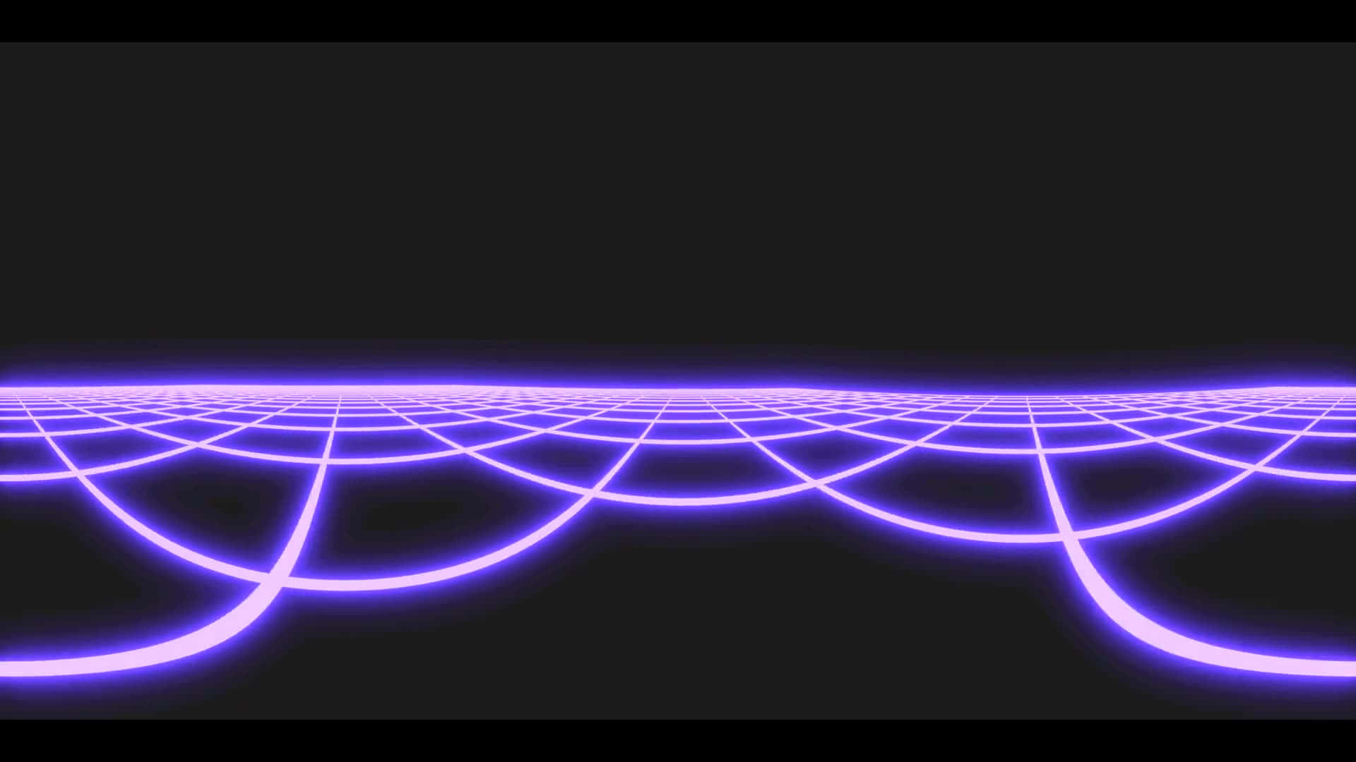 Neon Grid Virtual Reality Landscape Wallpaper