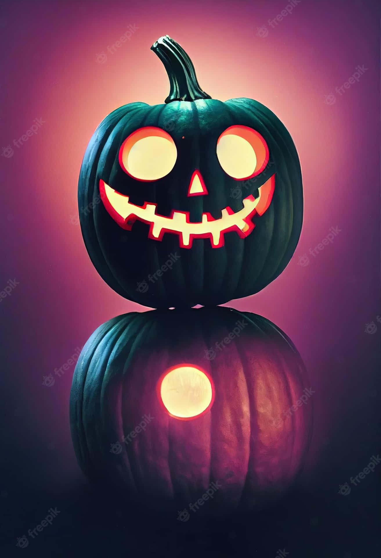 Sumérgeteen El Espíritu De Halloween Con Colores Neón. Fondo de pantalla