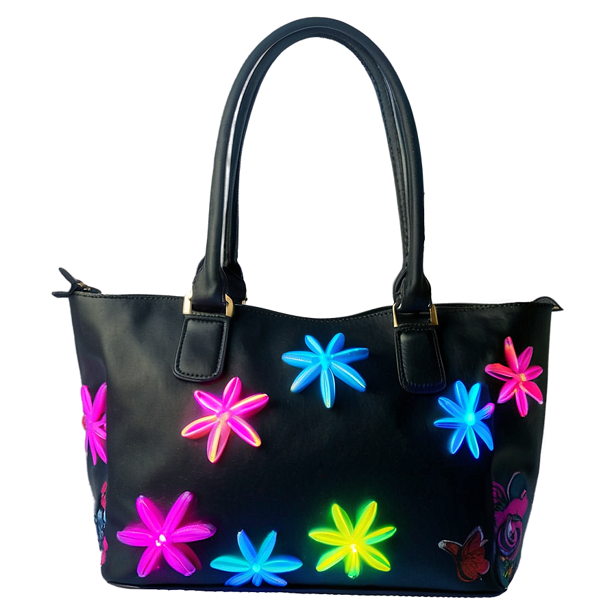 Neon Handbag Png Fpf67 PNG