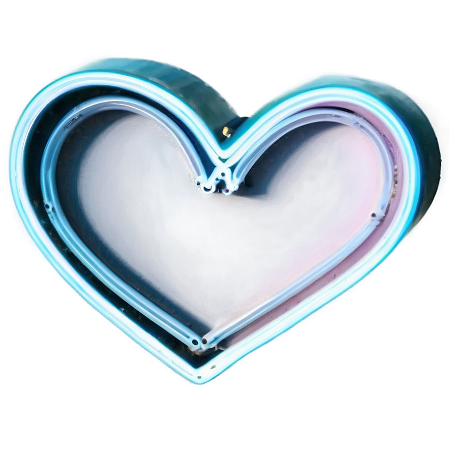 Neon Heart Light Sign Png 29 PNG