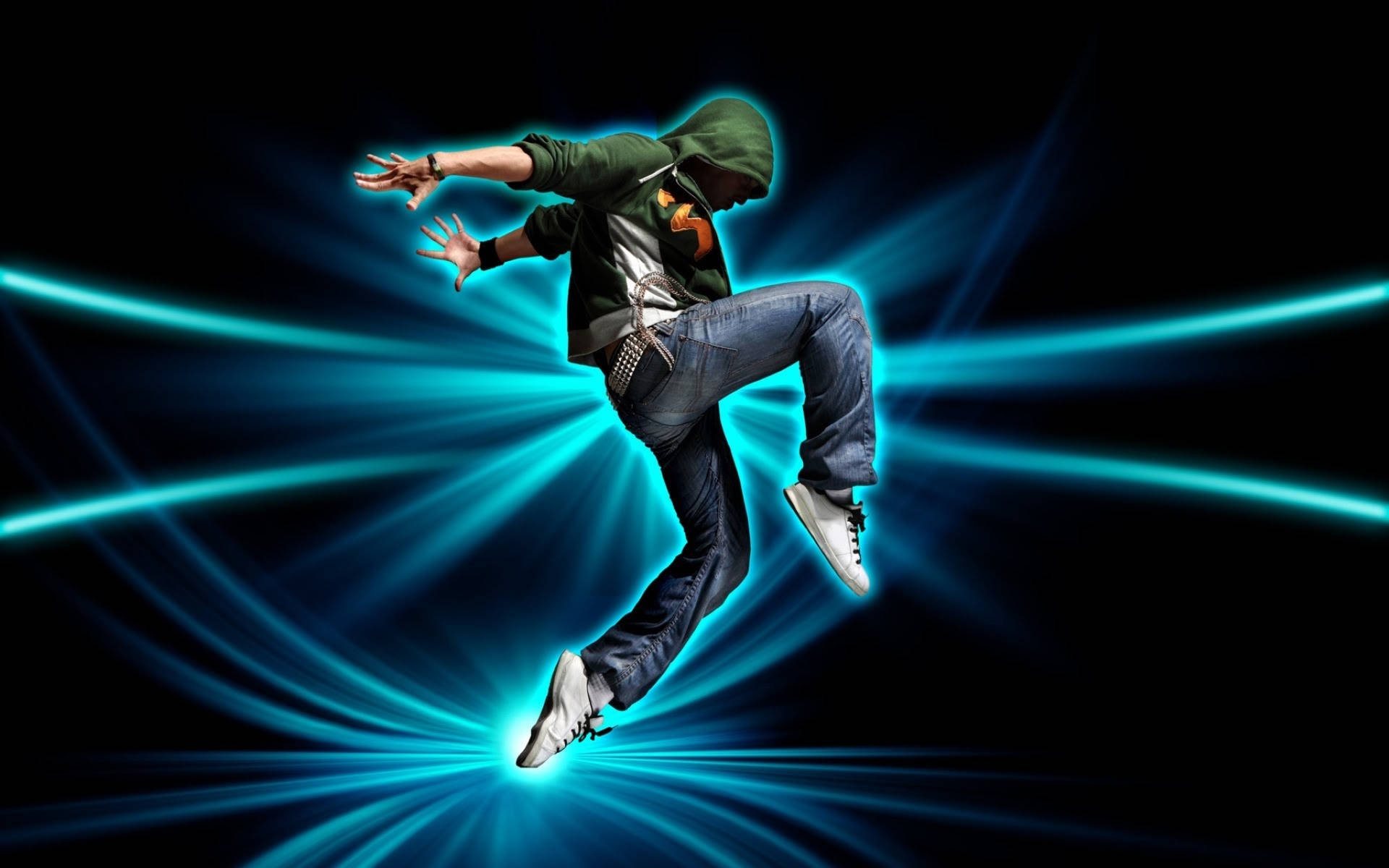 Neon Hip-Hop Dance Wallpaper