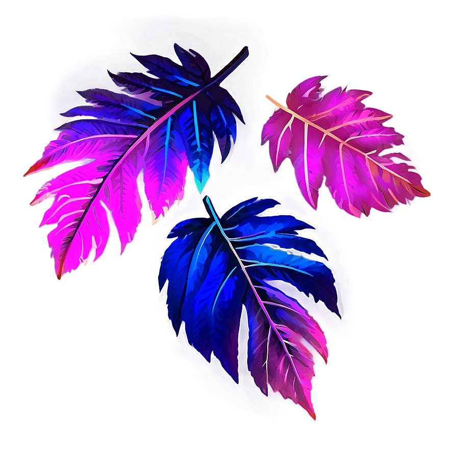 Neon Leaves Png Bjj PNG