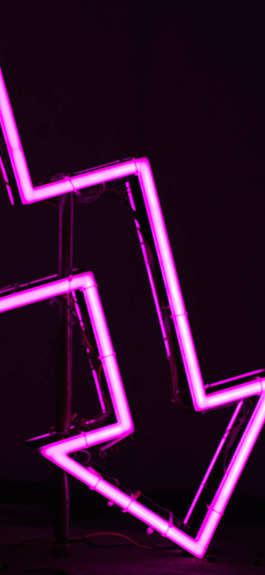 Neon Led Dark Purple Arrow