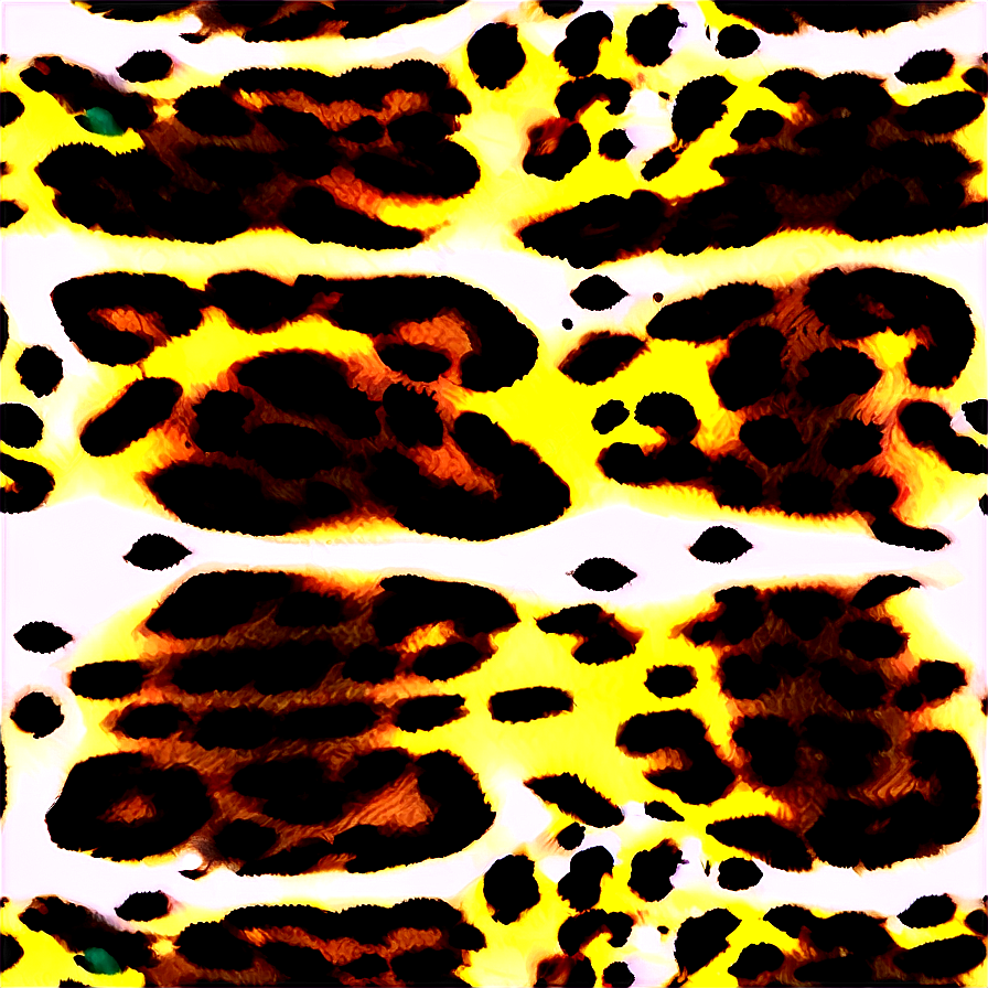 Neon Leopard Pattern Png Ter PNG