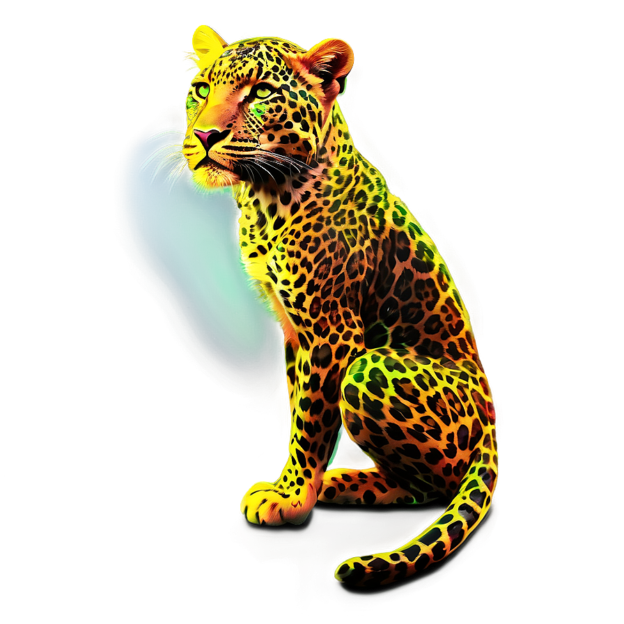 Download Neon Leopard Print Png Rou | Wallpapers.com