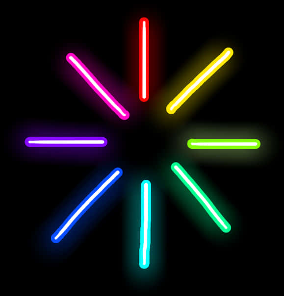 Download Neon Light Starburst | Wallpapers.com