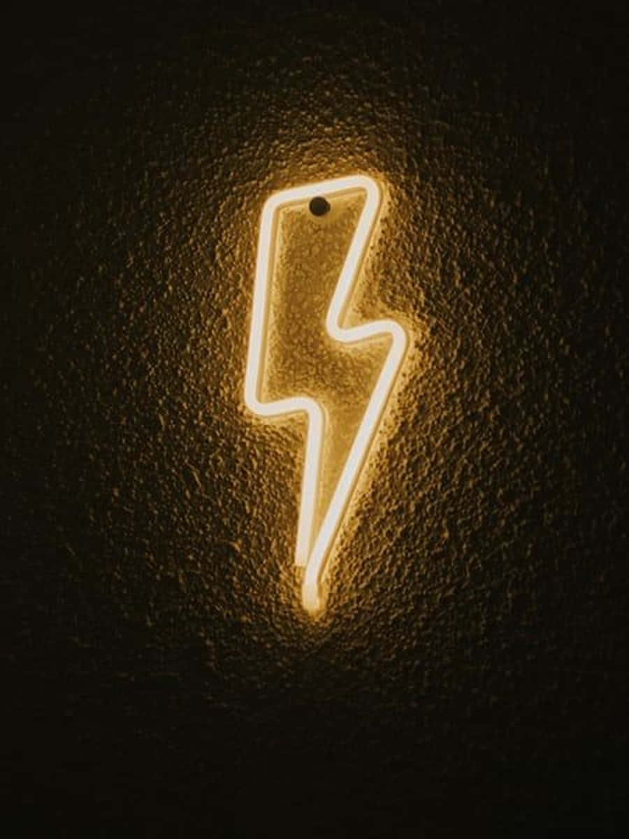 Neon Lightning 900 X 1200 Wallpaper