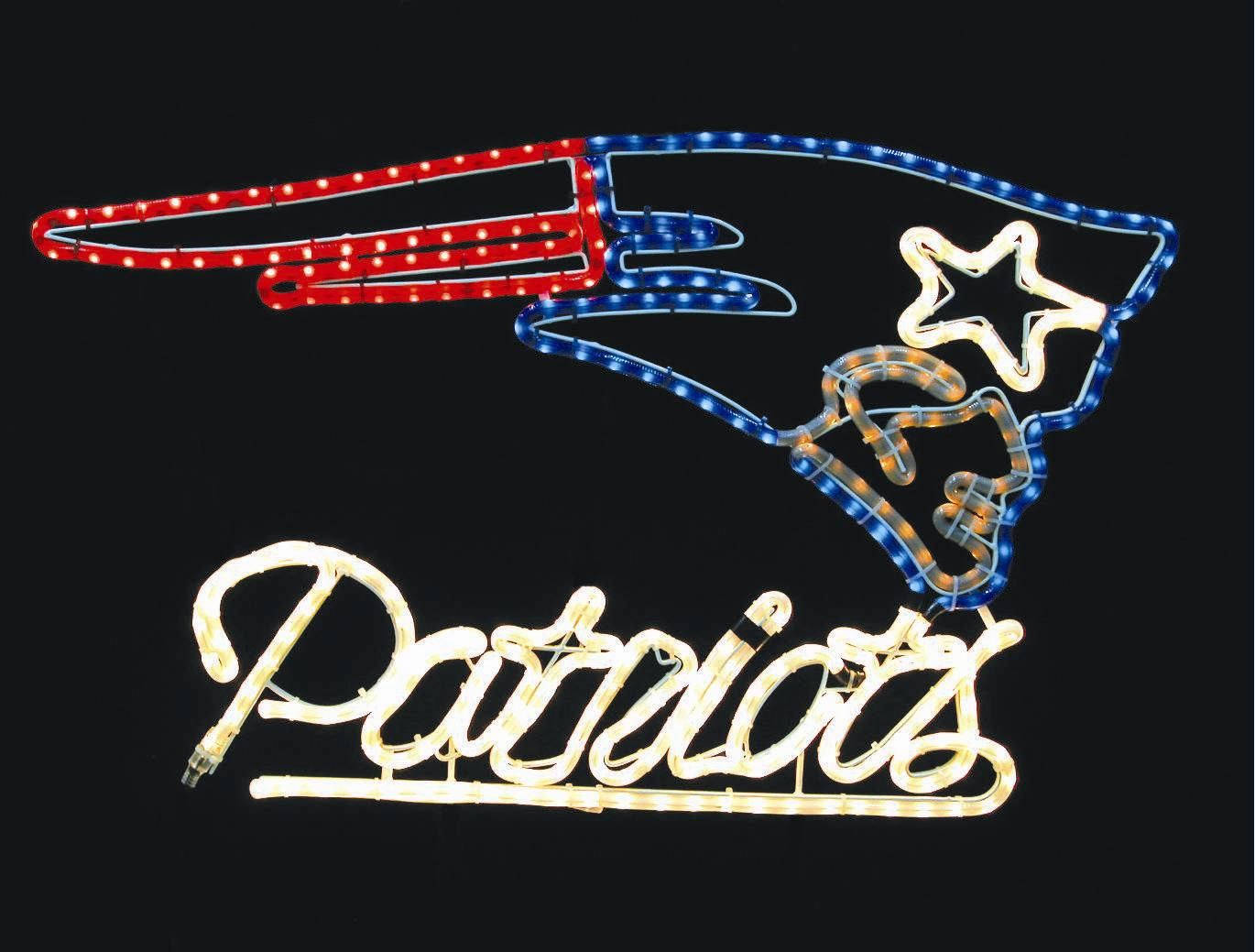 Neon Lights Patriots Logo
