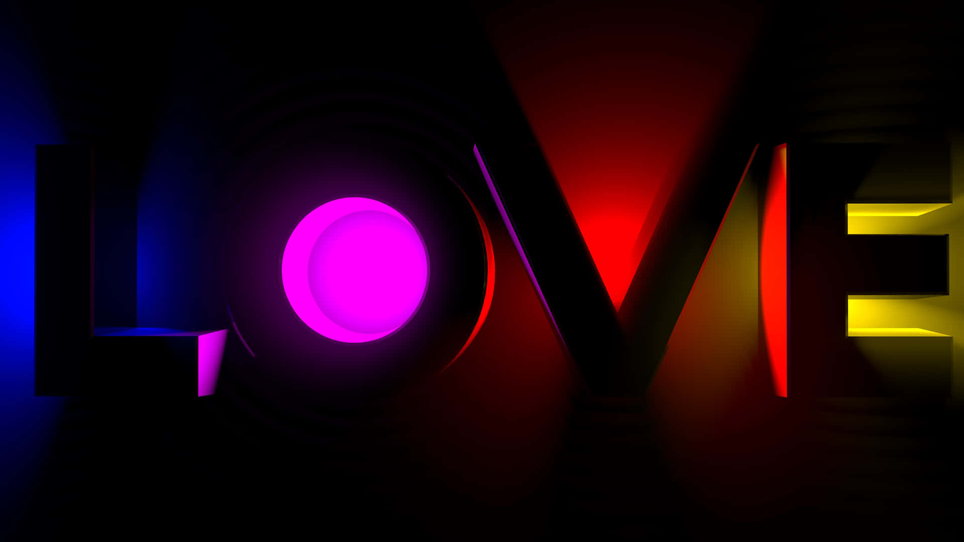 Neon_ Love_ Sign_4 K Wallpaper