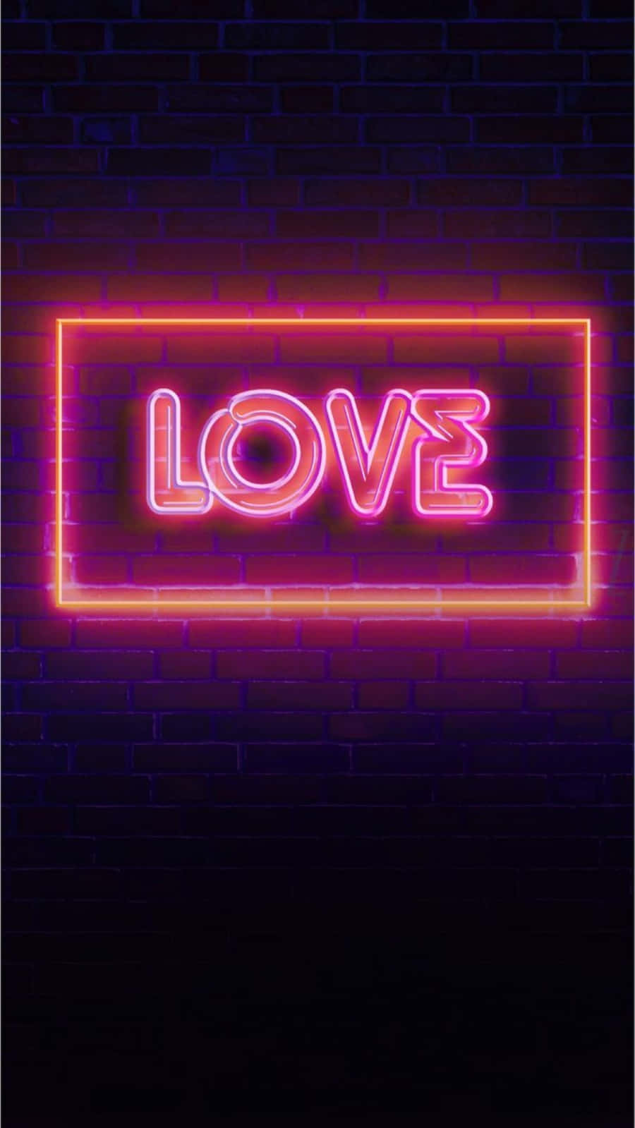 Neon Love Sign Glow Pink Aesthetic.jpg Wallpaper